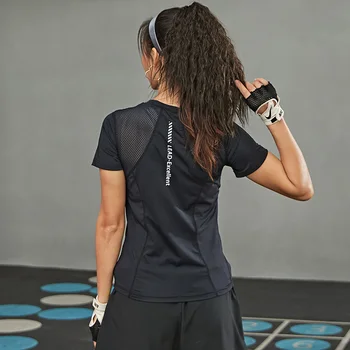 Yoga Crop Top Sport Femme Gym T Shirt Sport Funcționare Tricou Antrenament Rezervor Fără Sudură Exercițiu De Fitness Bluze Femei, Camasi Sport