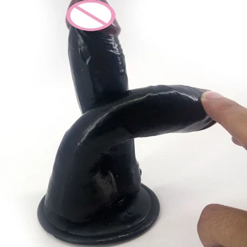 FAAK Cap Dublu pentru Penis Vibrator Mare Pentru Femeie Realist Penisul Vagine Masturbari Penis Sex Elotic Produs Anal, Dop de Fund Adulti Jucarii