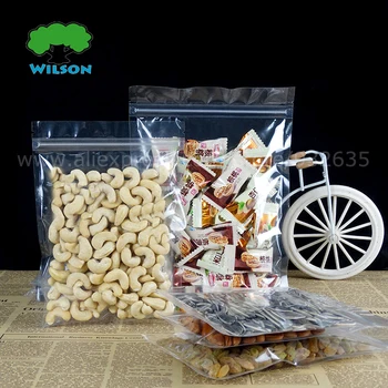 (Deschide Dimensiunea 9 -18 cm) Full Clar Zip Lock Bag 100 -1000 BUC BOPP/CPP pentru alimente,nuci,bomboane,ceai, transparent, clar pungă de mâncare