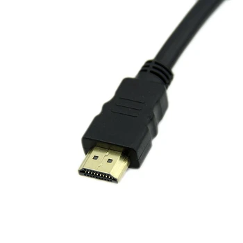 Negru HDMI de sex Masculin La 2 HDMI de sex Feminin 1 2 Splitter Cablu Adaptor Convertor