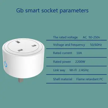 Tuya de Viață Inteligentă Wireless Plug WiFi NE-a UNIT Smart Remote Control Vocal Monitor de Putere Timer Socket Lucra Cu Alexa de Start Google