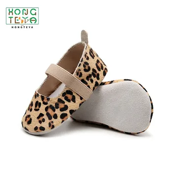 Fete pentru copii Pantofi pentru Copii Mocasini Non-Alunecare din Piele de leopard copil Mary jane talpă moale Nou-născut prima walker Pantofi de copil