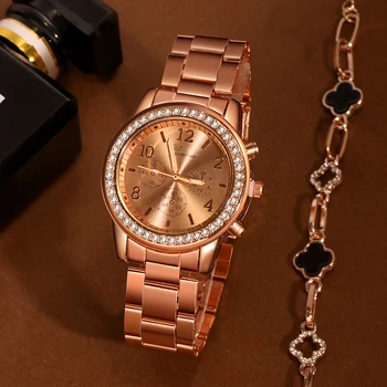 Ceasuri femei de la Geneva Clasic de Lux Stras Ceas pentru Femei Ceasuri de Moda Doamnelor Ceas de Aur Ceas Reloj Mujer Montre Femme