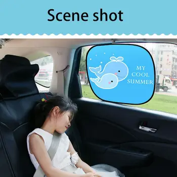2 buc Masina Geam Lateral Culisant de Desene animate Model Auto umbrele de Soare Protector Pliabil Auto Capac pentru pat Copil Masina Copii Styling