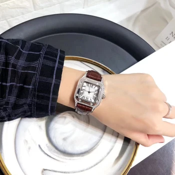 Ceasuri de lux Doamnelor Top Brand de Moda Cuarț Ceasuri Clasice, Ceasuri Ultra-subtiri, Ceas curea din Piele Montre femme
