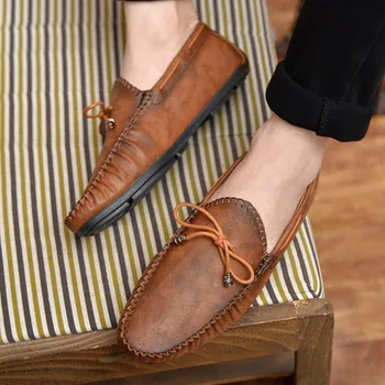 Casual Din Piele Pantofi Loafer Bărbați Moale De Conducere Confortabil Pantofi Barbati Mocasini Incaltaminte Mokasin Kasual Pentru Bărbați Schoenen 2020