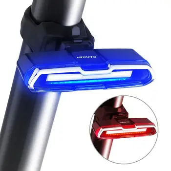 Spate Biciclete Coada Lumina Ultra Luminos de Biciclete Lumina USB Reîncărcabilă LED Biciclete Lumina din Spate 6 Modul de Lumina, Faruri cu Rosu + Albastru