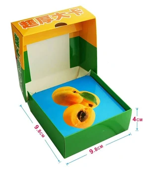 Copilul Iluminare Devreme 3D jucarii educative Cognitive Card de fructe și legume Carduri de Materiale Montessori Jocuri în engleză