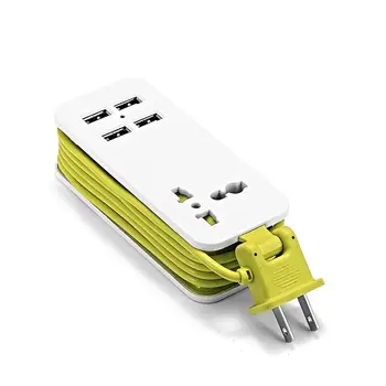 NE Japonia Plug 1.5 m 5ft Putere de Extensie USB de Priza de Călătorie Portabil Adaptor prelungitor Cu 2 USB Telefon Inteligent Incarcator 220V la 5V