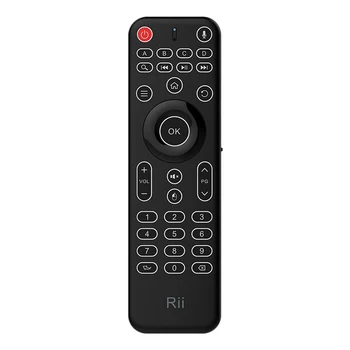 Rii MX9 Multifuncțional Portabil Wireless 2.4 GHz, Tastatura cu Microfon și Infraroșu Control de la Distanță pentru Android TV Box/Mini PC