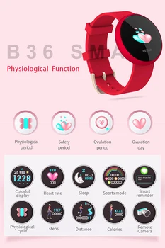 Bozlun Femei Ceas Inteligent B36 rezistent la apa IP68 Ceasuri Colories Pas Frumusețe Ceasuri Femei Ceas Digital Inteligent