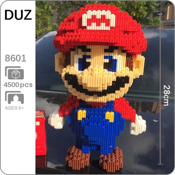 4500pcs Joc Video Super Mario Big Red Figura 3D Model Mini Blocuri Caramizi de Jucarie pentru Copii 28cm inaltime fără Cutie