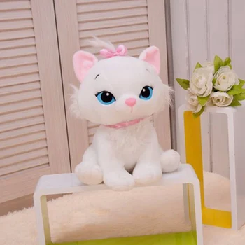 1 BUC 18cm 2 Culoare Drăguț Simulaton pisicile aristocrate Pisica Marie Animal de Pluș Jucarii moale Pentru Copii de Ziua de nastere Cadouri de Craciun
