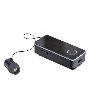 Bluetooth 5.0 Mini Căști Ușor de a Asocia din aliaj de aluminiu Handsfree Stereo retractabil cască fără fir de anulare a zgomotului de 12 ore