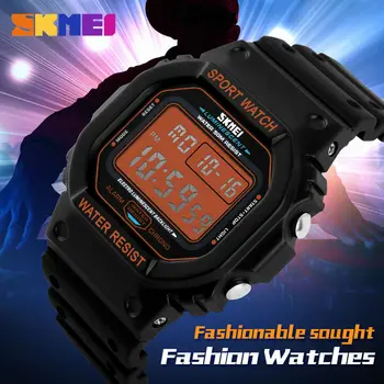 SKMEI G Stilul Digital cu Led-uri Ceasuri Sport rezistent la apa 50M Șoc Moda Casual Ceas de Brand Ceasuri Ceasuri de mana Barbati Dreptunghi Dial