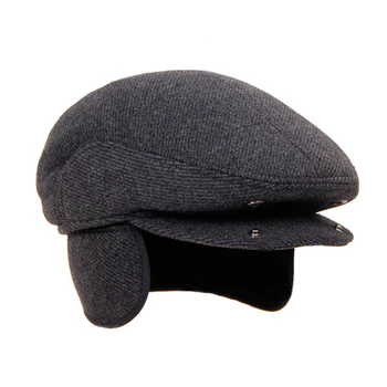 Oamenii De Toamnă Capac De Culoare Solidă Domn Vintage Anglia Stil De Lână Pălărie Atins Băiat Golf Pălărie De Sex Masculin Cap Accesorii