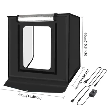 40*40cm 16 inch Pliere Light Box Studio Foto Softbox Tabelul de Fotografiere Pliabil Photobox Cu 6 Photograghy Fundaluri Pentru aparat de Fotografiat