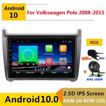 Android 10 DVD Auto Multimedia GPS Pentru Volkswagen VW polo 6r sedan 2008 2009 anii 2010-audio auto stereo radio-navigație