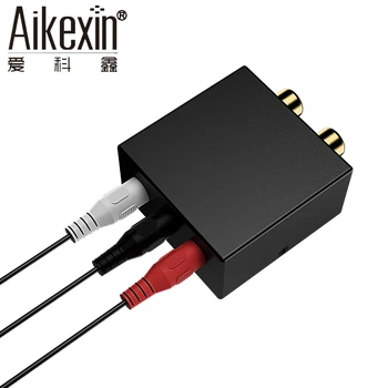 Aikexin 5.1 Joc Consola Adaptor RCA R/L la 1/8 (3x 3.5 mm) Jack Audio Converter pentru 5.1 multimedia speaker
