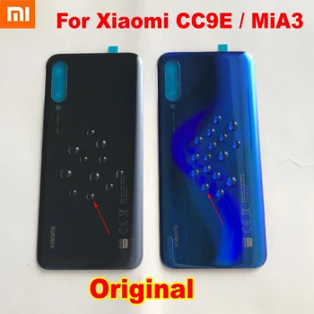 Nou Xiaomi CC9E Mi A3 MiA3 Original Sticla Capac Spate Baterie Usa de Locuințe Spate cu Bandă Adezivă de Piese de Telefon