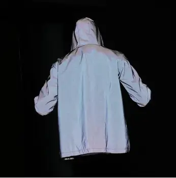 2017 tide marca jacheta Barbati femei 3m reflectorizante sacou casual hiphop canadiană noapte sportive haina cu glugă fluorescente, îmbrăcăminte de