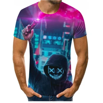 DJ live disco imprimare 3d bărbați și femei t-shirt material moale tricouri casual tricou vrac sport bărbați, îmbrăcăminte de stradă