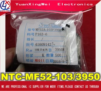 100 buc Set Termistor Senzor de Temperatură MF52-103 MF52-103/3950 NTC-MF52-103/3950 mf52 Valoare 3950k 1% Termice Rezistențe 68