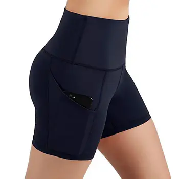 Femei Plus Dimensiune Talie Mare Burtica Control Antrenament Jambiere Pantaloni De Culoare Solidă De Funcționare Atletic Jambiere Cu Buzunare
