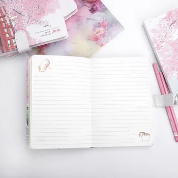 Prospețime Schite Frumoasa Floare De Cires Sakura Cataramă Magnetică Jurnal Notebook
