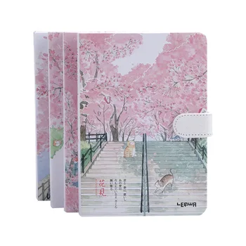 Prospețime Schite Frumoasa Floare De Cires Sakura Cataramă Magnetică Jurnal Notebook