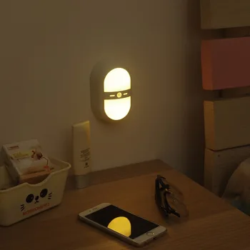 JXSFLYE LED-uri Lumina de perete Wireless Automată PIR Senzor de Mișcare Activat Inducție Lumina Lămpii de Interior si Exterior cu Baterii