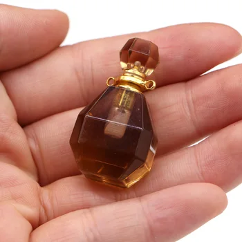 Farmec de modă Clar Quartzs Sticla de Parfum de Farmece Pandantive Pentru Decorare DIY Brățară Brelocuri Accesorii Bijuterii
