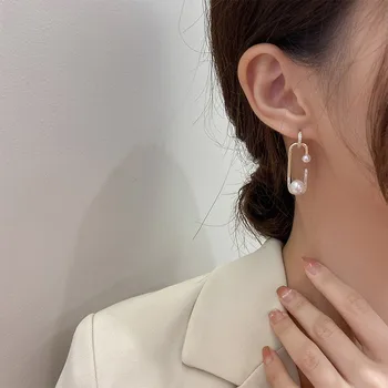 2020 Design Nou Pearl Neregulate Pin Legăna Cercei Pentru Femei de Moda coreeană Bijuterii de Lux Fata Sexy Petrecere Purta Cercei