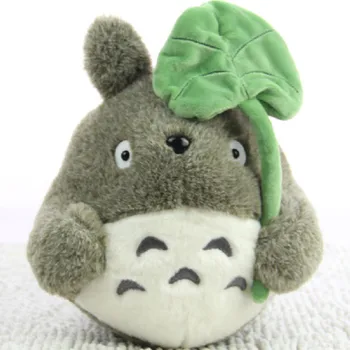 TV Personaj de Film 22cm Frumoasă Jucărie de Pluș Vecinul Meu Totoro Jucărie de Pluș Drăguț Papusa Moale Totoro cu Frunze de Lotus Jucarii Copii Cat Cadou