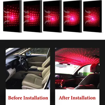 LED-uri Auto Acoperiș de Stele Lumina de Noapte Atmosferă Galaxy Lampa USB Decorative pentru Mercedes Benz AMG W211 W203 W204 W205 W212 W210 W463