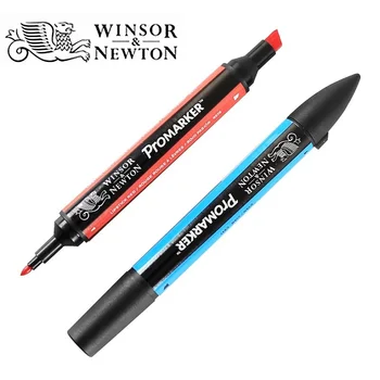 WINSOR&NEWTON Profesionale Marker 6/12 Culori Dublu-side(rotund deget de la picior și oblice) Desen de Proiectare Marker de Artă