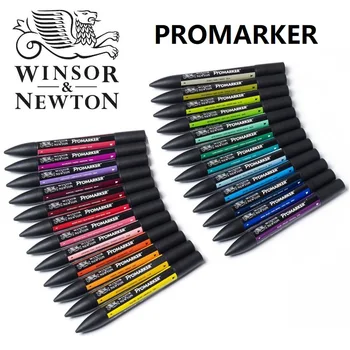 WINSOR&NEWTON Profesionale Marker 6/12 Culori Dublu-side(rotund deget de la picior și oblice) Desen de Proiectare Marker de Artă