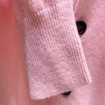 2021 Începutul Primăverii Femei Tricot Cardigan Doamnelor O-Gât Maneca Lunga Pulover Simplu, Outwear Femei Tricotaje Topuri