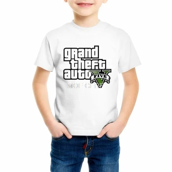 Grand Theft Auto Joc GTA 5 Baieti de Vara Tricouri Cool GTA5 Fete Tricou imprimeu Colorat Copii Tricou Amuzant Îmbrăcăminte Z4-2