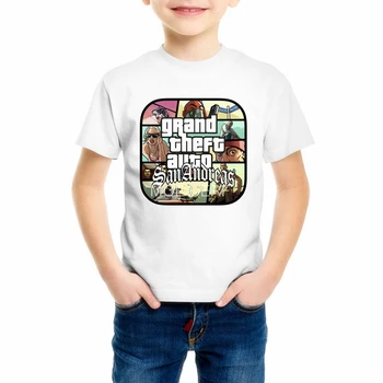 Grand Theft Auto Joc GTA 5 Baieti de Vara Tricouri Cool GTA5 Fete Tricou imprimeu Colorat Copii Tricou Amuzant Îmbrăcăminte Z4-2