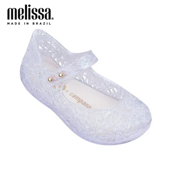 Mini Melissa Campana Zig Zag VI Fată Jeleu Pantofi, Sandale de Plajă 2020 Pantofi pentru Copii Moale Melissa Sandale Copii Non-alunecare Pantofi Printesa