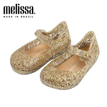 Mini Melissa Campana Zig Zag VI Fată Jeleu Pantofi, Sandale de Plajă 2020 Pantofi pentru Copii Moale Melissa Sandale Copii Non-alunecare Pantofi Printesa
