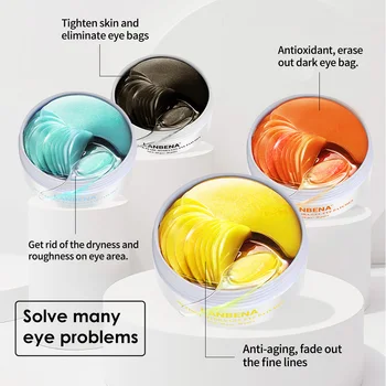 LANBENA Colagen Masca de Ochi Patch-uri Ochi de Îngrijire a Pielii de Hidratare Acid Hialuronic Gel de Retinol Anti Îmbătrânire a Elimina Cercurile Intunecate de Sac Ochi