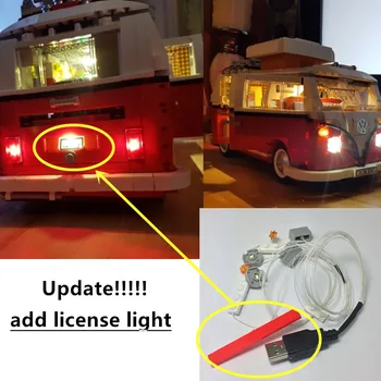 Lumina LED-uri kit (clasic ) pentru technic 10220 Compatibil cu 21001 Creator serie T1 Camper Van Blocuri