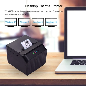 Aibecy Termică Imprimantă de Etichete Wired Desktop 58mm Imprimanta de coduri de Bare de Conexiune USB cu 2 Role de Hârtie în Interiorul Suport ESC/POS Comanda