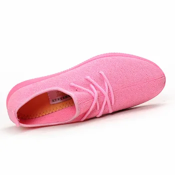 SWYIVY Femei Adidași Greutate de Lumină 2019 41 Femeie Pantofi Casual Slip Pe Leneș Pantofi Confortabil Bomboane de Culoare Respirabil Net de Pantofi