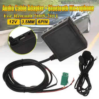 6pini 3.5 MM AUX TF Microfon USB Media bluetooth AUX Cablu Adaptor Stereo Pentru Renault 2005-2011