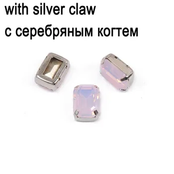 CTPA3bI Rose Water Opal Culoare Sticla Cristal Silver/Gold Claw Coase pe Pietre Margele Strass DIY Sport Costum Accesorii de Îmbrăcăminte