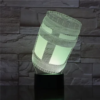 Chug Ulcior 3D LED Lampa USB Lampa de Noapte Personaliza Picătură de Transport maritim Cu Toate Formele De 7 Culori Decor Modificări Spectacol de lumini 1713