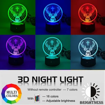 Lumina de Noapte Led Lampă de Jagermeister 16 Culori Schimbare Senzor Tactil Usb și Baterie Veioza pentru Bar Lampă de Masă